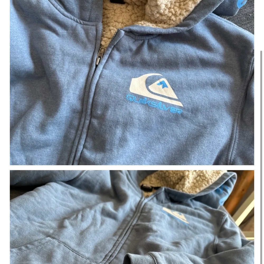Quiksilver Kids Blue Zip-Up Hoodie